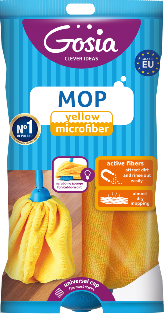 YELLOW MICROFIBER MOP