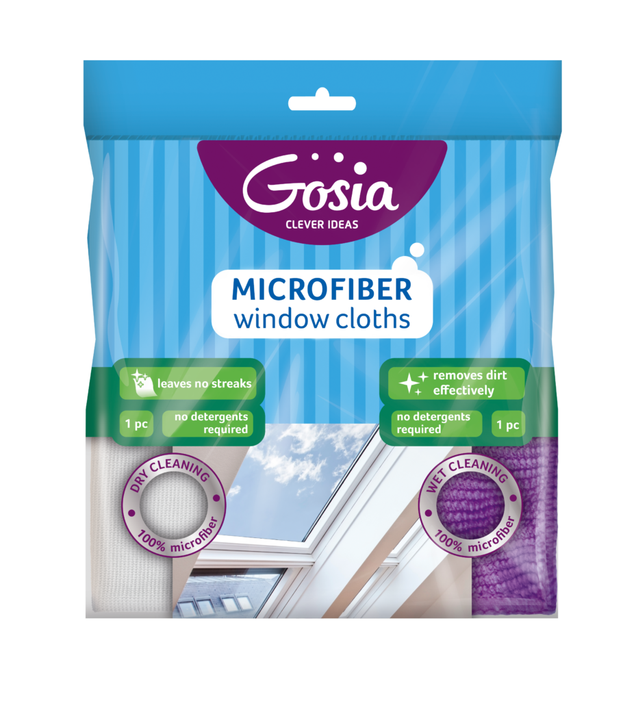 GOSIA MICROFIBER WINDOWS CLEANING CLOTH