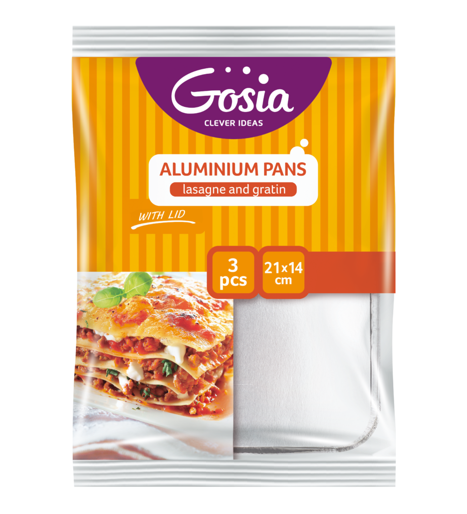 GOSIA ALUMINIUM TRAY FOR LASAGNE AND GRATIN