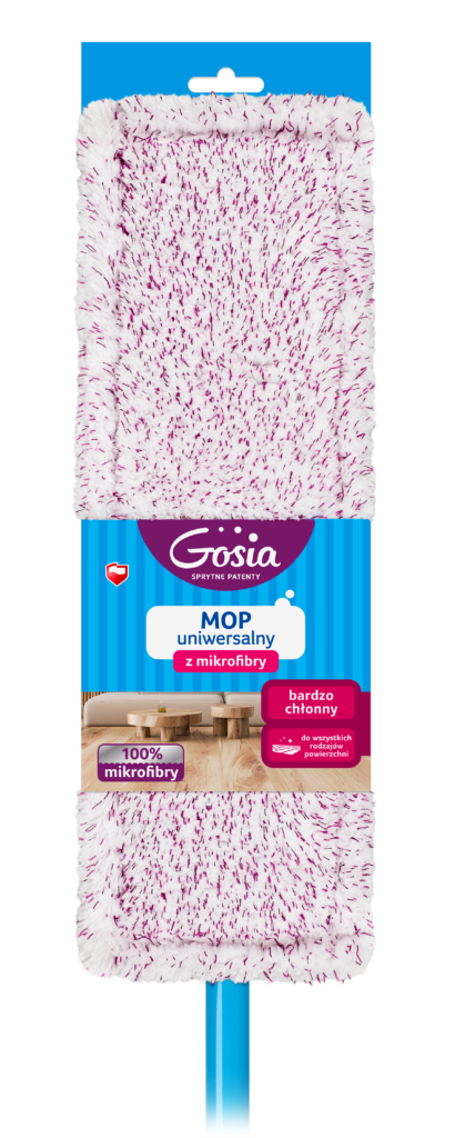 Mop płaski uniwersalny z mikrofibry komplet